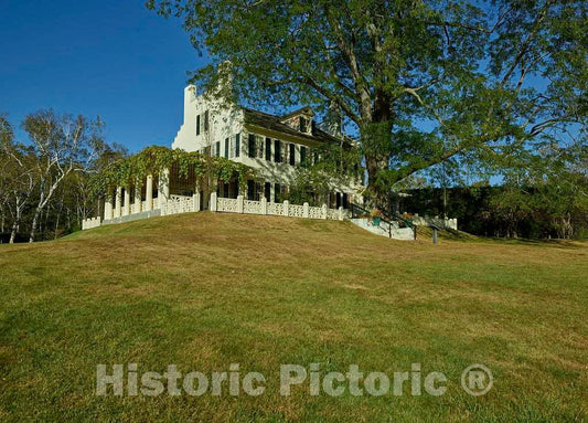 Photo- Manor House at Aspect, The Estate of Augustus Saint-Gaudens, one of America's Greatest sculptors, Now The Saint-Gaudens National Historic Site in Cornish, New Hampshire