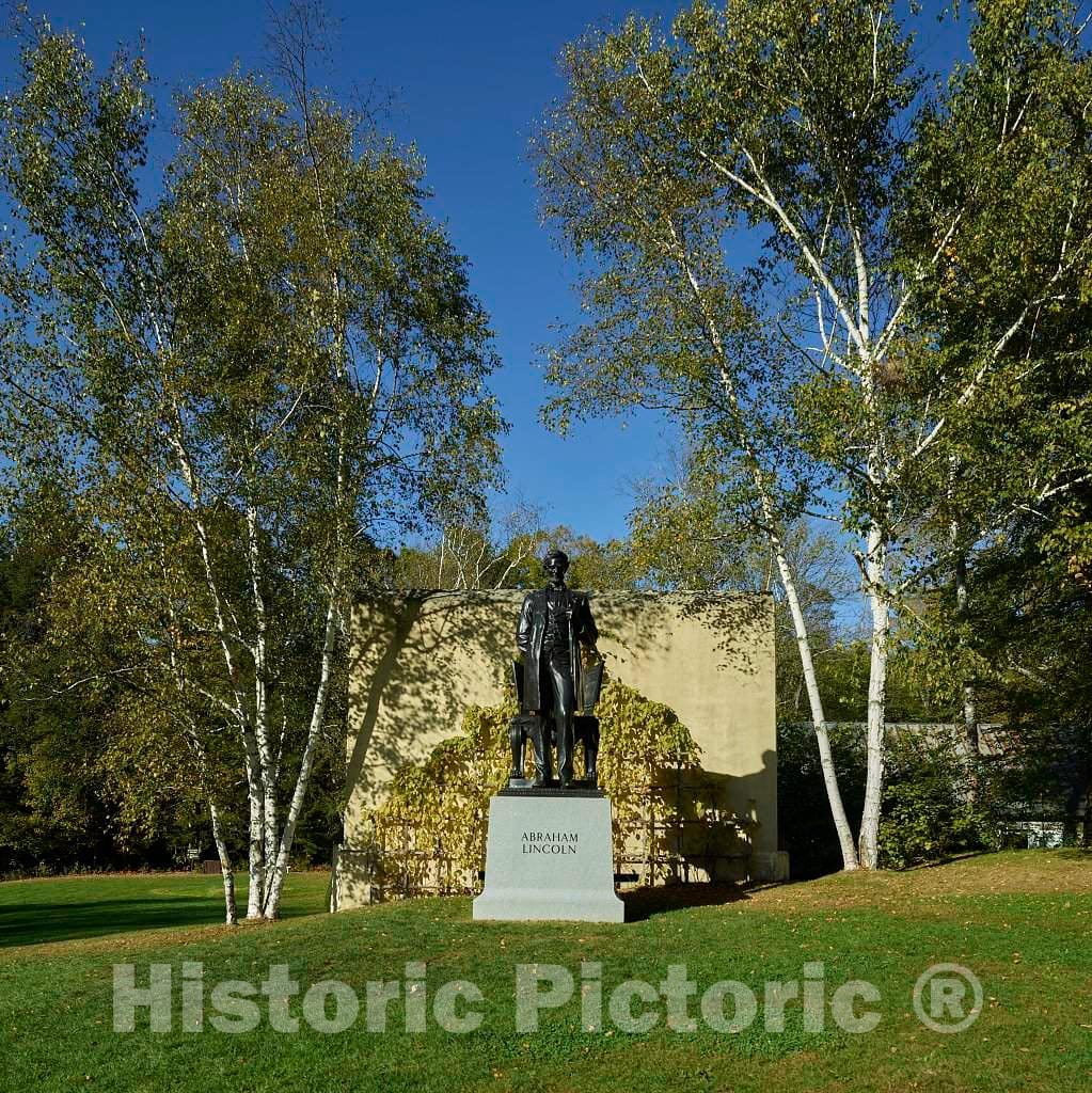 Photo- Standing Statue of U.S. President Abraham Lincoln at Aspect, The Estate of Augustus Saint-Gaudens, one of America's Greatest sculptors 1 Fine Art Photo Reproduction