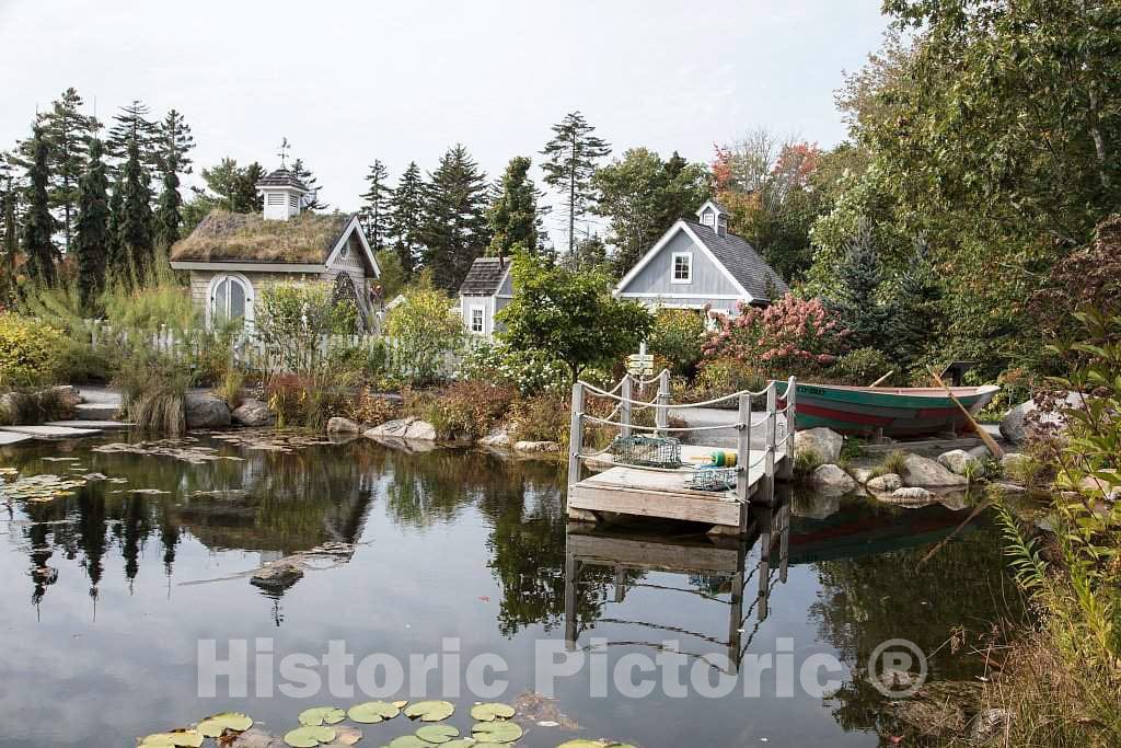 Photo- Scene at The Coastal Maine Botanical Gardens in Boothbay, Maine, a 270-acre Garden on More Than a Mile of Boothbay Harbor Waterfront 9 Fine Art Photo Reproduction