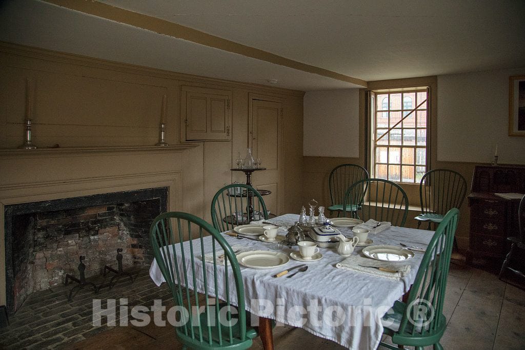Photo- Display at Old Fort Western, a onetime British colonial outpost at the head of navigation on the Kennebec River in Augusta, Maine's capital city 6 Fine Art Photo Reproduction