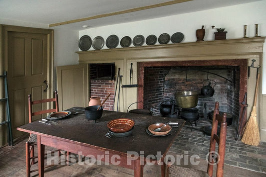 Photo- Display at Old Fort Western, a onetime British colonial outpost at the head of navigation on the Kennebec River in Augusta, Maine's capital city 7 Fine Art Photo Reproduction