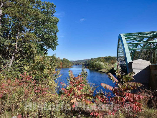Photo - The New Route 9 Arch Bridge, Carrying U.S. Highway 9 Over The Connecticut River- Fine Art Photo Reporduction