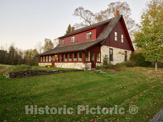 Photo - The Robert Frost Stone House, which Became a Museum in 2002, in Shaftsbury, Vermont- Fine Art Photo Reporduction