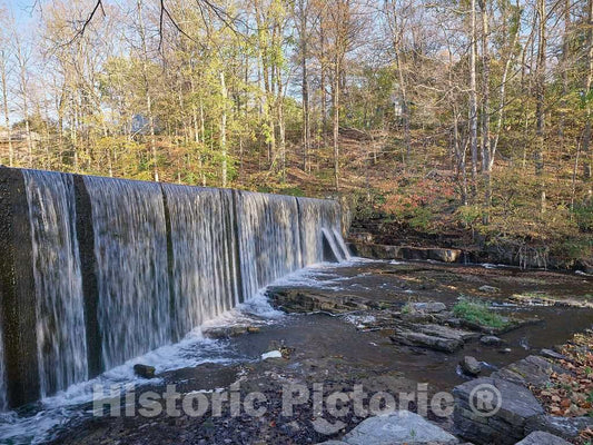 Photo - Falls on The North Bennington, Vermont, Mill Pond- Fine Art Photo Reporduction