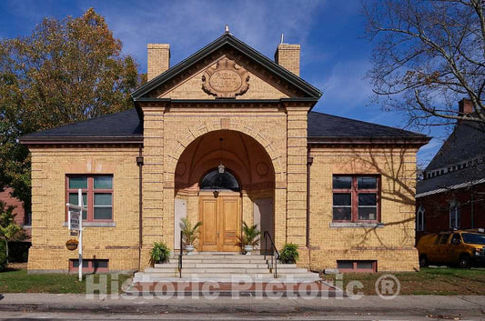 Photo - The Exeter Historical Society operates out of this historic library building, erected in 1893, in Exeter, New Hampshire- Fine Art Photo Reporduction