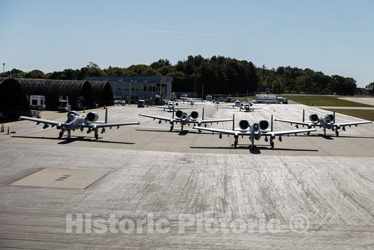 Photo - Military jets make a relatively rare stop at Portsmouth International Airport at Pease in Portsmouth, New Hampshire- Fine Art Photo Reporduction