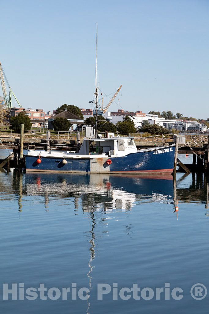 Photo- Fishing Boats in a Small Peirce Island Harbor in Portsmouth, New Hampshire 1 Fine Art Photo Reproduction