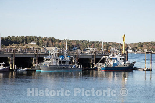 Photo - Two University of New Hampshire Research Ships, The R/V Gulf Surveyor, Left, and The R/V (or Research Vessel) Gulf Challenger- Fine Art Photo Reporduction