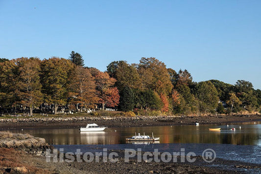 Photo - Cove in The Piscataqua River Along Goat Island, a Small Island Between Portsmouth and New Castle, New Hampshire- Fine Art Photo Reporduction
