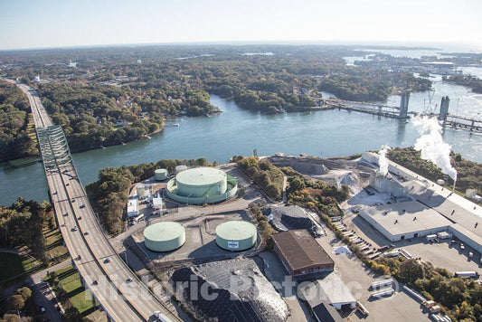 Photo- An October 2017 aerial view of the historic seaport of Portsmouth, New Hampshire, the largest city along the shortest coastline (18 miles) of any U.S. state 16