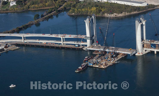 Photo- an October 2017 Aerial View of The Historic Seaport of Portsmouth, New Hampshire, The Largest City Along The Shortest Coastline (18 Miles) of Any U.S. State 13
