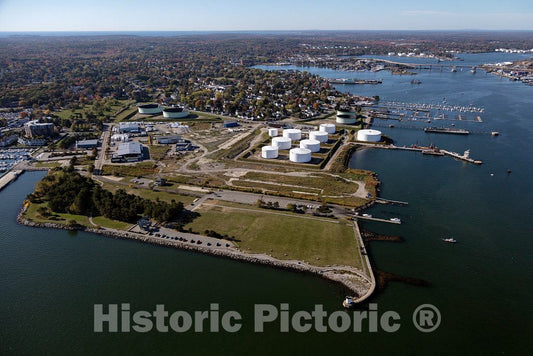 Photo- October 2017 Aerial View of Portland, Maine, and its Harbor 2 Fine Art Photo Reproduction