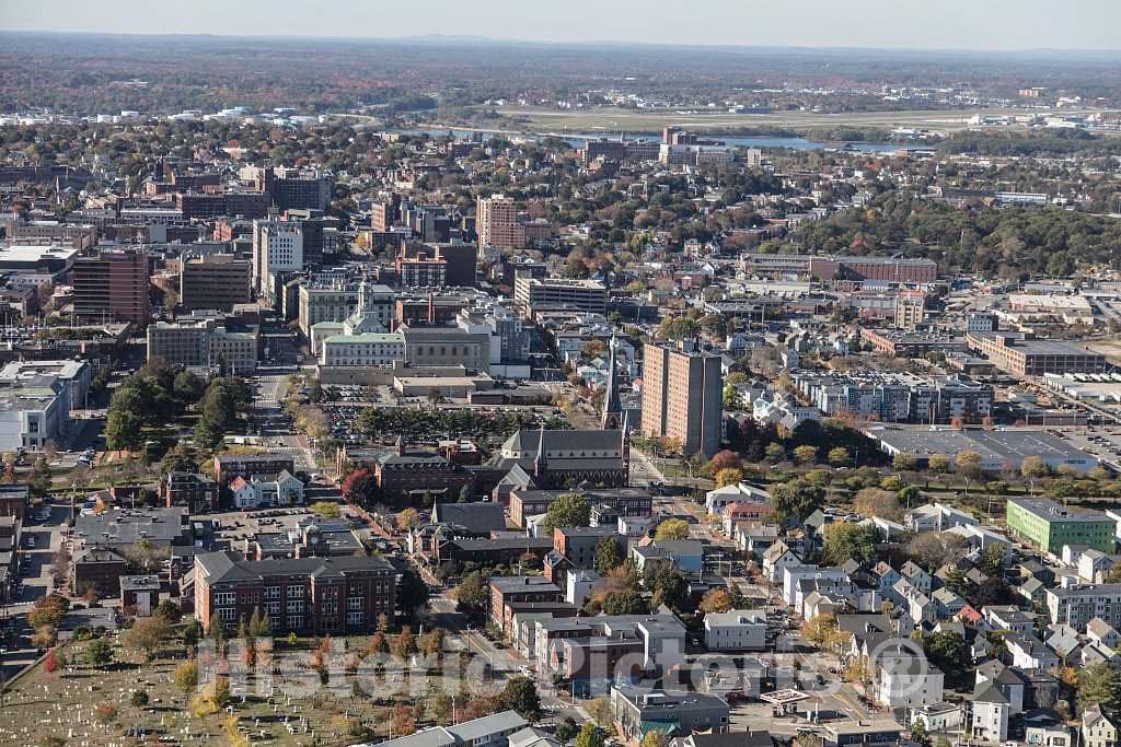 Photo- An October 2017 aerial view of Portland, Maine 4 Fine Art Photo Reproduction