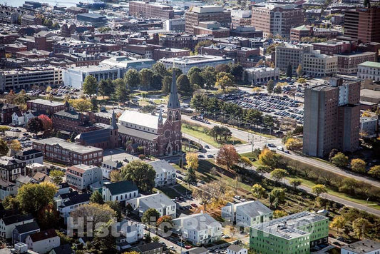 Photo- an October 2017 Aerial View of Portland, Maine 6 Fine Art Photo Reproduction