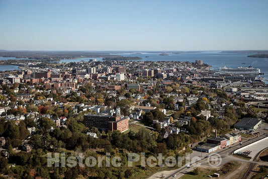 Photo- an October 2017 Aerial View of Portland, Maine 8 Fine Art Photo Reproduction