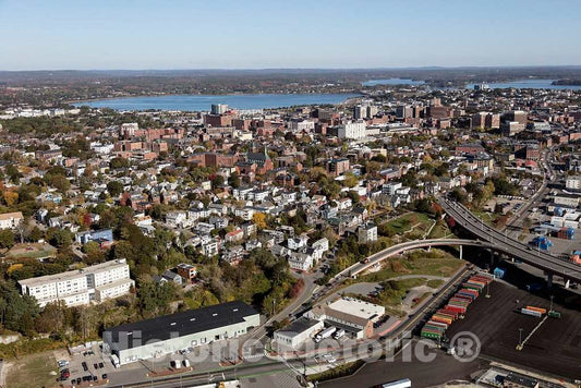 Photo- An October 2017 aerial view of Portland, Maine 10 Fine Art Photo Reproduction