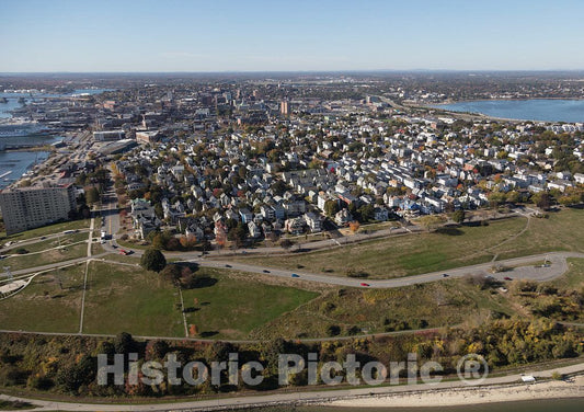 Photo- an October 2017 Aerial View of Portland, Maine 3 Fine Art Photo Reproduction