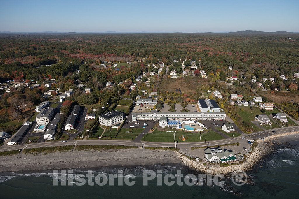 Photo- An October 2017 aerial view of the community of York Harbor 5 Fine Art Photo Reproduction