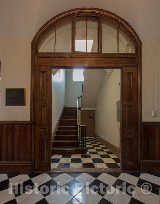 Photo- Stairway. U.S. Custom House, New Bedford, Massachusetts 1 Fine Art Photo Reproduction