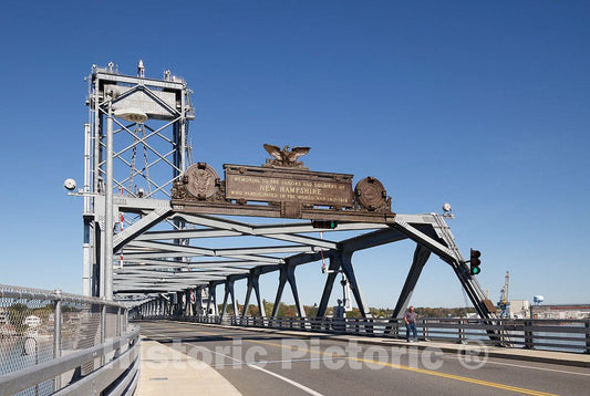 Photo- The New Hampshire side of the World War I Memorial Bridge in Portsmouth, which carries U.S. Highway 1 across the Piscataqua River to Badger's Island in Kittery 3