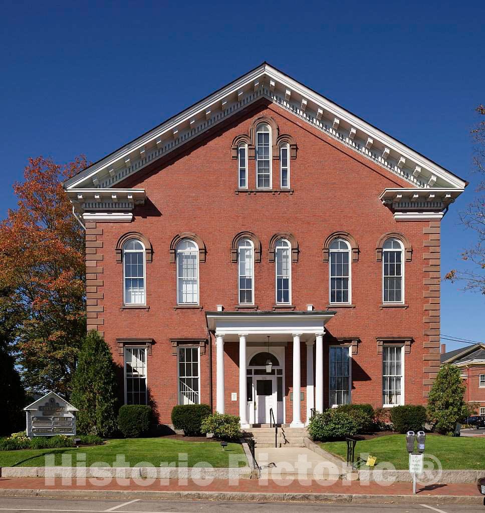 Photo - Old City Hall in Portsmouth, New Hampshire. The Building Now (2017) Houses The Portsmouth Offices of a Number of Companies- Fine Art Photo Reporduction