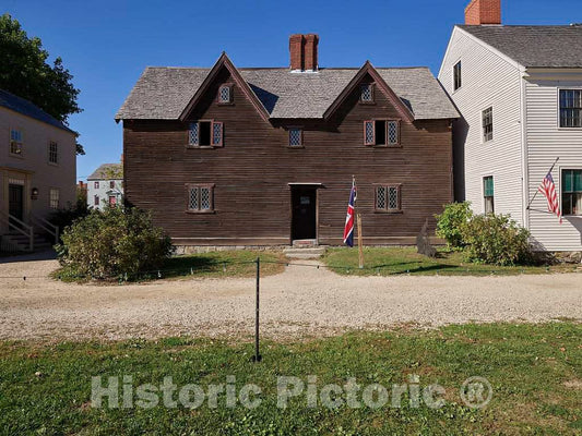 Photo - The (Brown) Sherburne House at The Strawbery Banke Museum in Portsmouth, New Hampshire- Fine Art Photo Reporduction