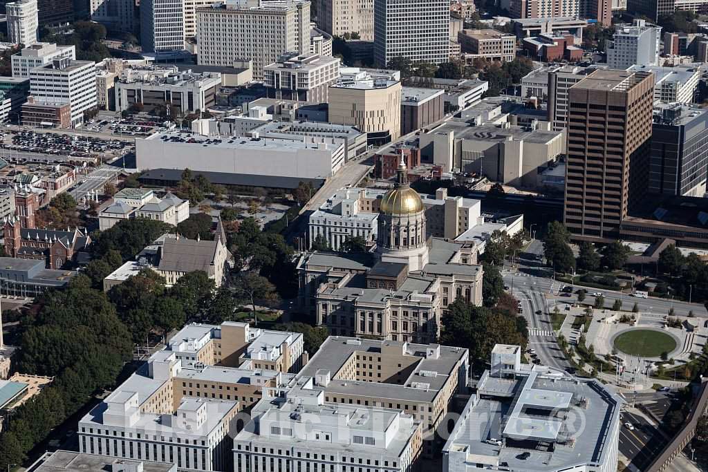 Photo- Aerial Photo of Downtown Atlanta, Georgia, Taken in October 2017 3 Fine Art Photo Reproduction