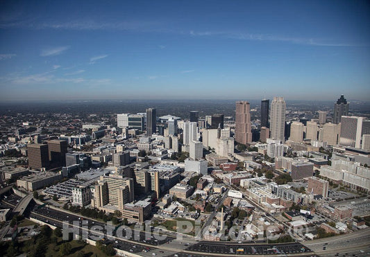 Photo- Aerial Photo of Downtown Atlanta, Georgia, Taken in October 2017 6 Fine Art Photo Reproduction