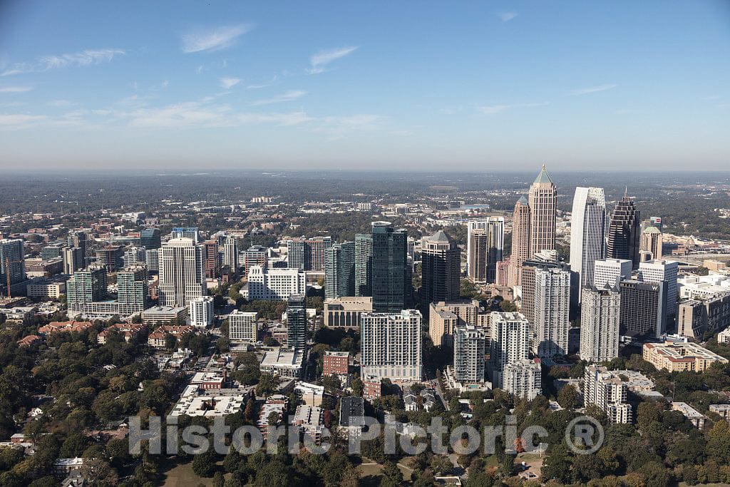 Photo- Aerial Photo of Downtown Atlanta, Georgia, Taken in October 2017 11 Fine Art Photo Reproduction