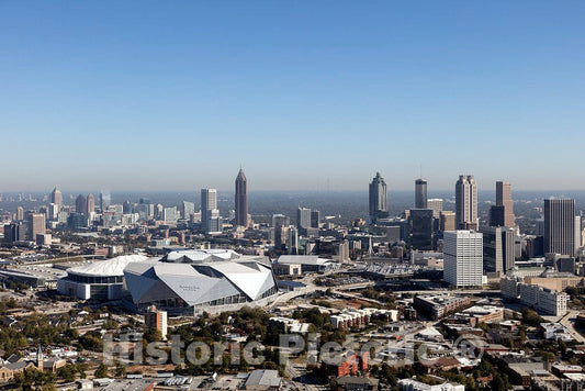 Photo- Aerial Photo of Atlanta, Georgia, Taken in October 2017 2 Fine Art Photo Reproduction