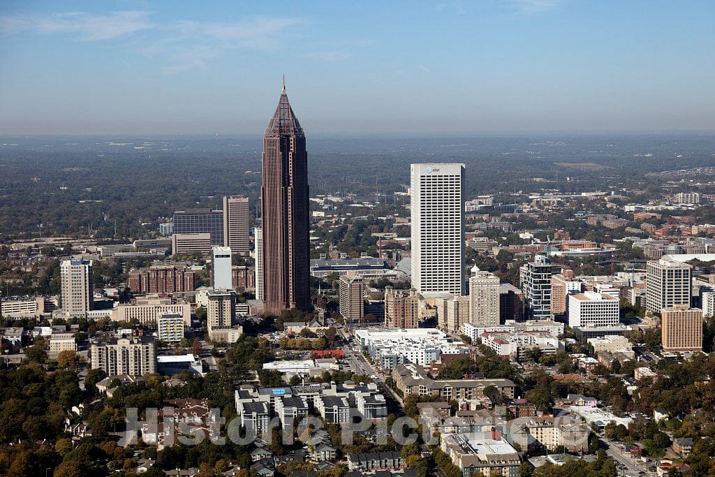 Photo- Aerial Photo of Atlanta, Georgia, Taken in October 2017 5 Fine Art Photo Reproduction