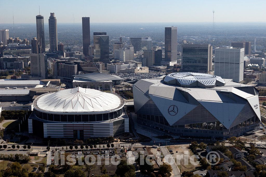 Photo- Aerial Photo of Atlanta, Georgia, Taken in October 2017 3 Fine Art Photo Reproduction