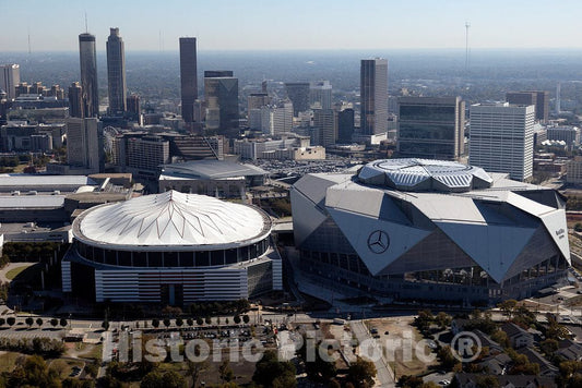 Photo- Aerial Photo of Atlanta, Georgia, Taken in October 2017 3 Fine Art Photo Reproduction