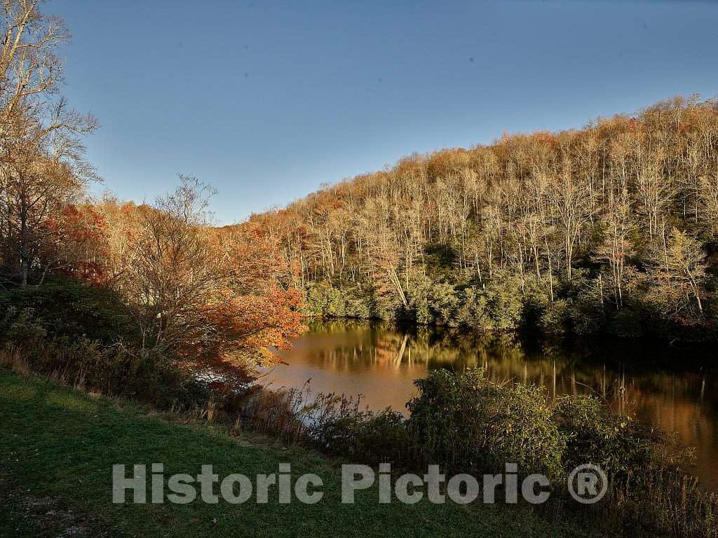 Photo - Sims Pond at The Julian Price Memorial Park, Along The Southern reaches of The Blue Ridge Parkway, Near Foscoe, North Carolina- Fine Art Photo Reporduction