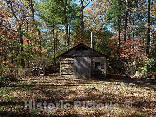 Photo- One of several rustic cabins at the Hickory Ridge Living History Museum in Boone, North Carolina 3 Fine Art Photo Reproduction
