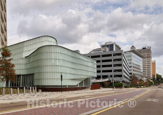 Photo- Sweeping, Modernist Entrance to The Dr. A.H. McCoy Federal Building in Jackson, Mississippi 1 Fine Art Photo Reproduction