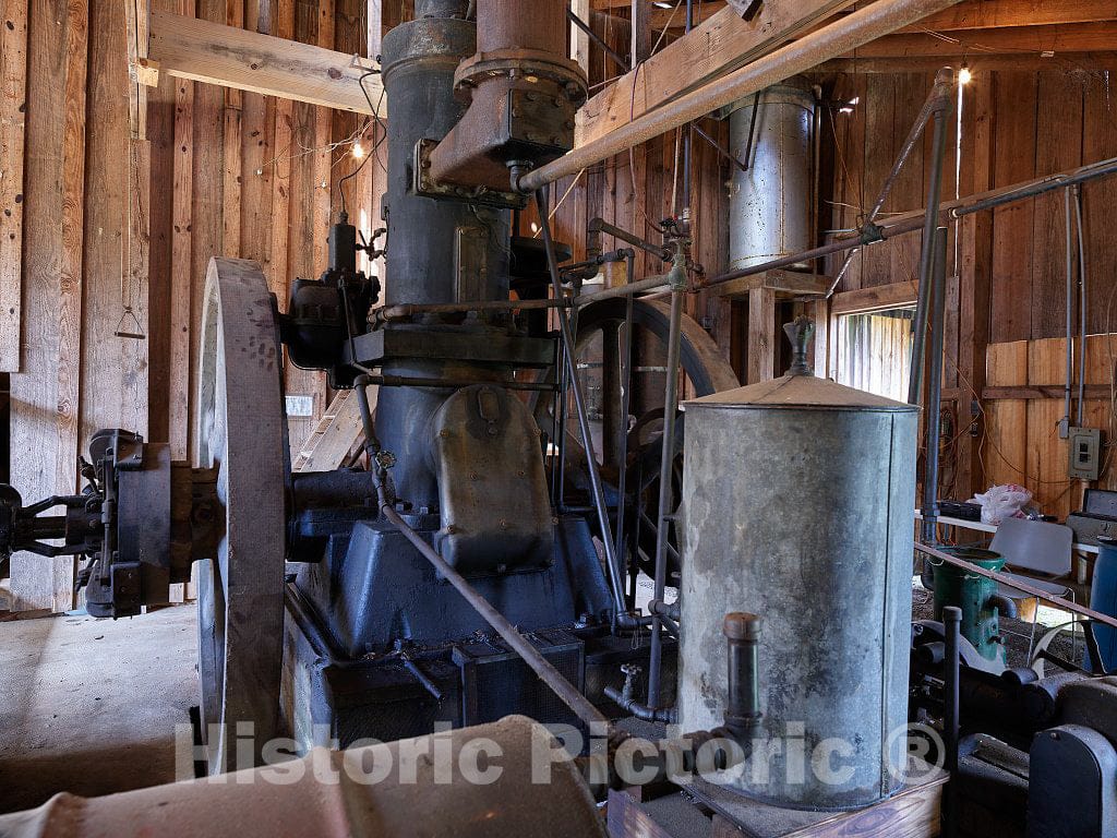 Photo- Machinery at the c. 1892 Bisland Cotton Gin (whose structure was too badly damaged to move here but whose equipment is original and authentic) 1 Fine Art Photo Reproduction