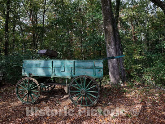 Photo - Vintage farm wagon at the Mississippi Agriculture and Forestry Museum, better known locally as simply the Mississippi Ag Museum- Fine Art Photo Reporduction