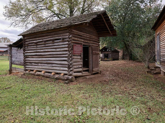 Photo - Old Farm Cabins at The Mississippi Agriculture and Forestry Museum, Better Known Locally as Simply The Mississippi Ag Museum- Fine Art Photo Reporduction