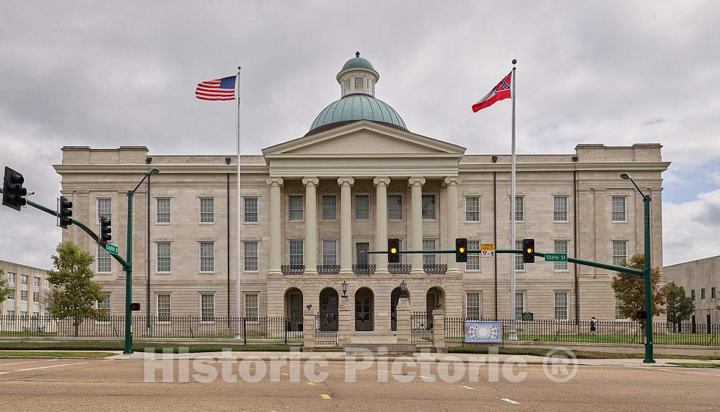 Photo - The Old Capitol Museum in Jackson, the capital city of Mississippi- Fine Art Photo Reporduction