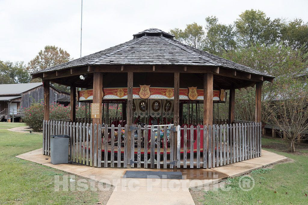 Photo- A Classic Carousel at The Mississippi Agriculture and Forestry Museum, Better Known Locally as Simply The Mississippi Ag Museum 3 Fine Art Photo Reproduction