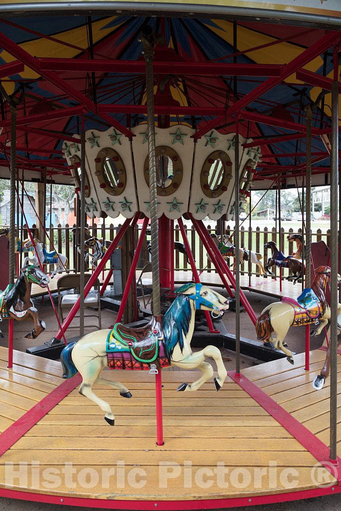 Photo- A Classic Carousel at The Mississippi Agriculture and Forestry Museum, Better Known Locally as Simply The Mississippi Ag Museum 1 Fine Art Photo Reproduction