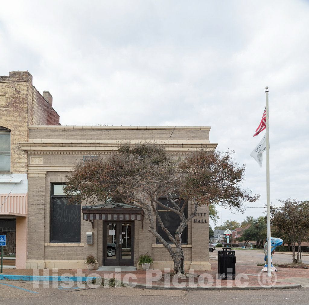 Photo - The Modest City Hall in Belzoni, Mississippi- Fine Art Photo Reporduction