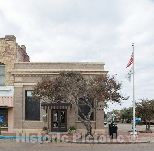 Photo - The Modest City Hall in Belzoni, Mississippi- Fine Art Photo Reporduction