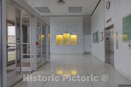 Photo- Lobby. George Howard Jr. Federal Building and U.S. Courthouse, Pine Bluff, Arkansas 1 Fine Art Photo Reproduction
