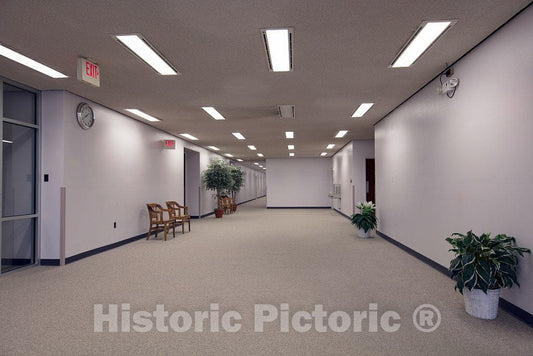 Photo- Courtroom Lobby. George Howard Jr. Federal Building and U.S. Courthouse, Pine Bluff, Arkansas 1 Fine Art Photo Reproduction