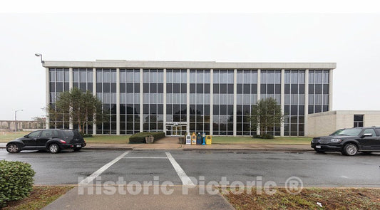 Photo- Exterior. George Howard Jr. Federal Building and U.S. Courthouse, Pine Bluff, Arkansas 1 Fine Art Photo Reproduction