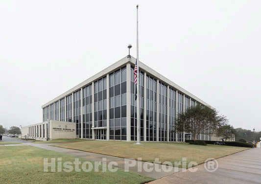 Photo- Exterior. George Howard Jr. Federal Building and U.S. Courthouse, Pine Bluff, Arkansas 2 Fine Art Photo Reproduction