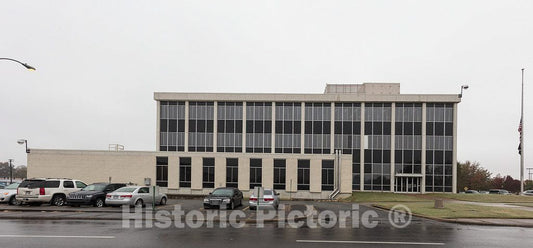 Photo- Exterior. George Howard Jr. Federal Building and U.S. Courthouse, Pine Bluff, Arkansas 3 Fine Art Photo Reproduction