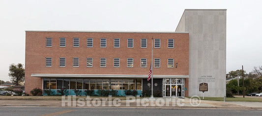 Photo- Exterior. Jacob Trieber Federal Building, U.S. Post Office & U.S. Court House, Helena, Arkansas 2 Fine Art Photo Reproduction